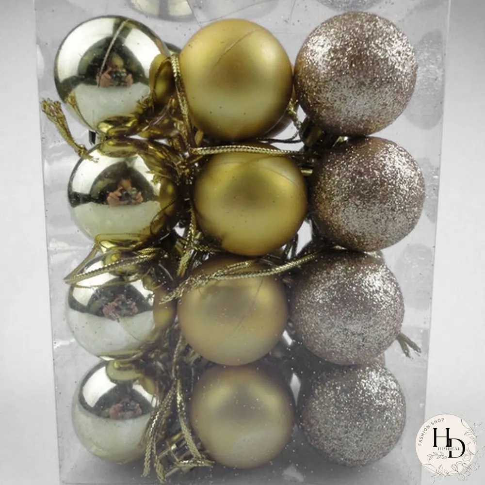 PcsSet Christmas Tree Ornaments Multi-color Ball Plastic Gift for Xmas Holiday Decoration