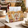 Xmas Angel DIY Pearl Diamond Painting PU Cover Tissue Holder Kit Pearl Art Painting Decoration for Home & Gifts