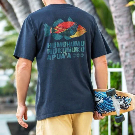Wild Fish Graphic Casual T-shirt -  