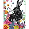>SALE<Partial Embroidery Eco-cotton Thread 14CT Printed Rabbit Cross Stitch 29x41cm