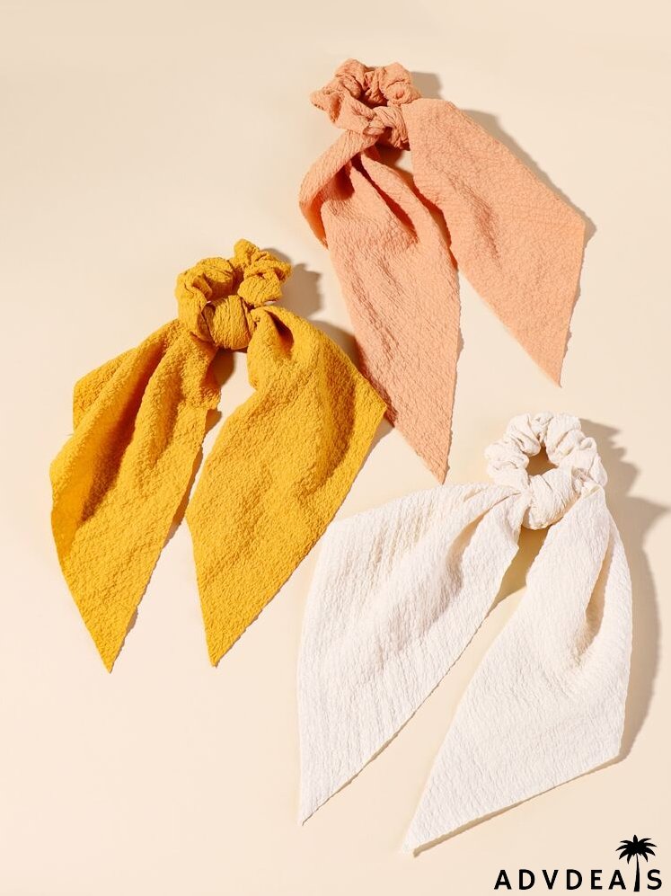 3pcs Simple Scrunchie Scarf
