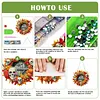 (US Local)Acrylic Skull Pumpkin   DIY Hanging Diamond Art Kits Wall Door Decoration