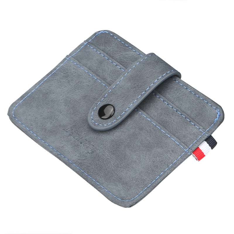2025 New Men Mini Wallets Small Money Purses Wallets PU Leather Men Thin Wallet with Coin Bag Zipper Wallet Card Holder Bag Case Women's Wallets & Card Cases