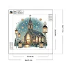 Kirche - speziell geformtes Diamantgemälde - 30*30cm