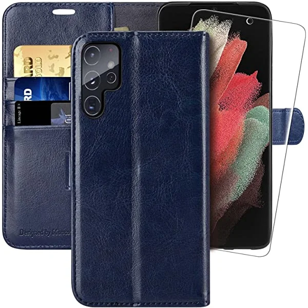 MONASAY Wallet Case for Samsung Galaxy S22 Ultra 5G, 6.8 inch
