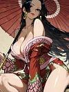 Japanese Style Boa Hancock Decorative Painting - ONE PIECE - Xingkong Studio