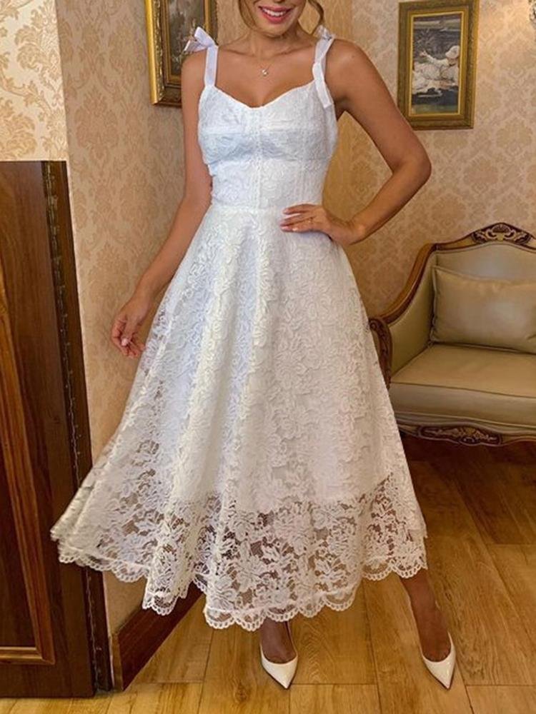 Promsstyle Sexy sleeveless suspender white maxi evening dress Prom Dress 2023