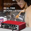 MD22 Audio Sound Card 48V Phantom Power USB Audio Interface for Guitar Recording