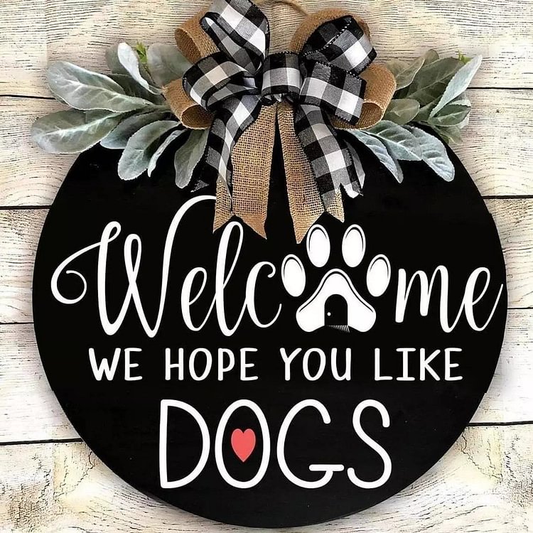 Hope You Like Dogs Wreath socialshop