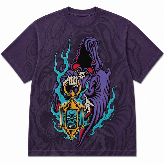 Street Neon Reaper Cotton T-Shirt