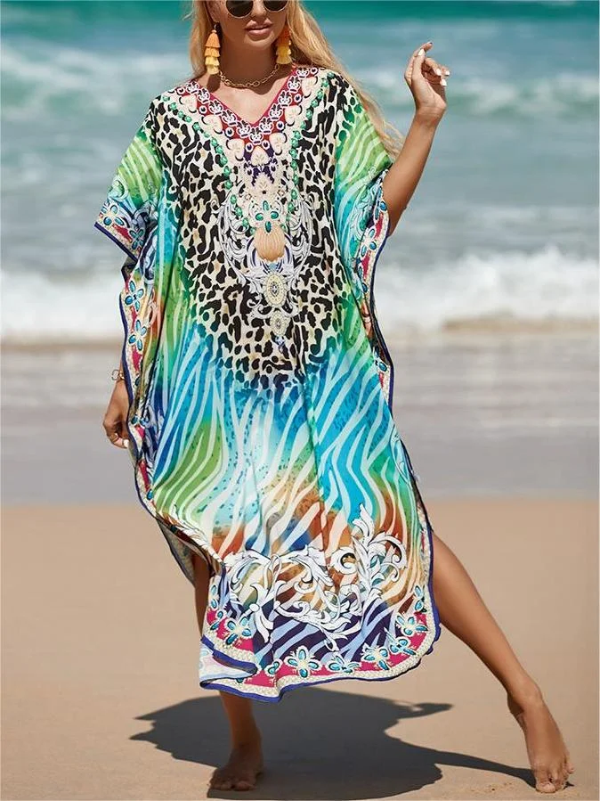 🔥Buy 3 Get 10% Off🔥Women's Casual Vacation Caftan Dress
