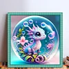 Crystal Ball Zodiac-Dragon-11CT Stamped Cross Stitch 40*40cm/15.75*15.75in