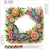 Diamond Painting-DIY Crystal Rhinestone Butterfly Wreath