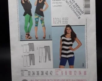 pornhint Pornhint burda young 7382 pattern for leggings, shorts, capris size 6-16 EUR 32-42 Stretch