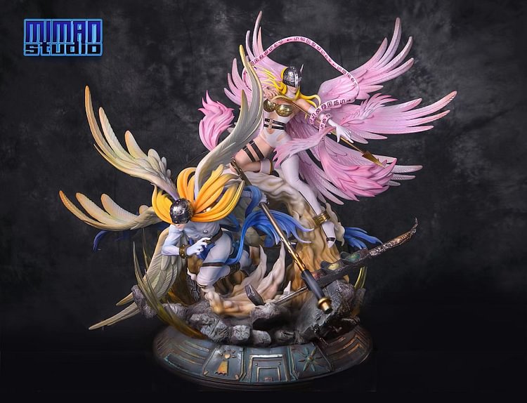 【Pre-order】The Fetters of Angemon & Angewomon - Digimon Resin Statue - MIMAN Studios