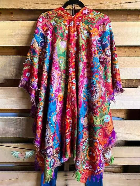 Women's New National Wind Vacation Sun Protection Beach Shawl