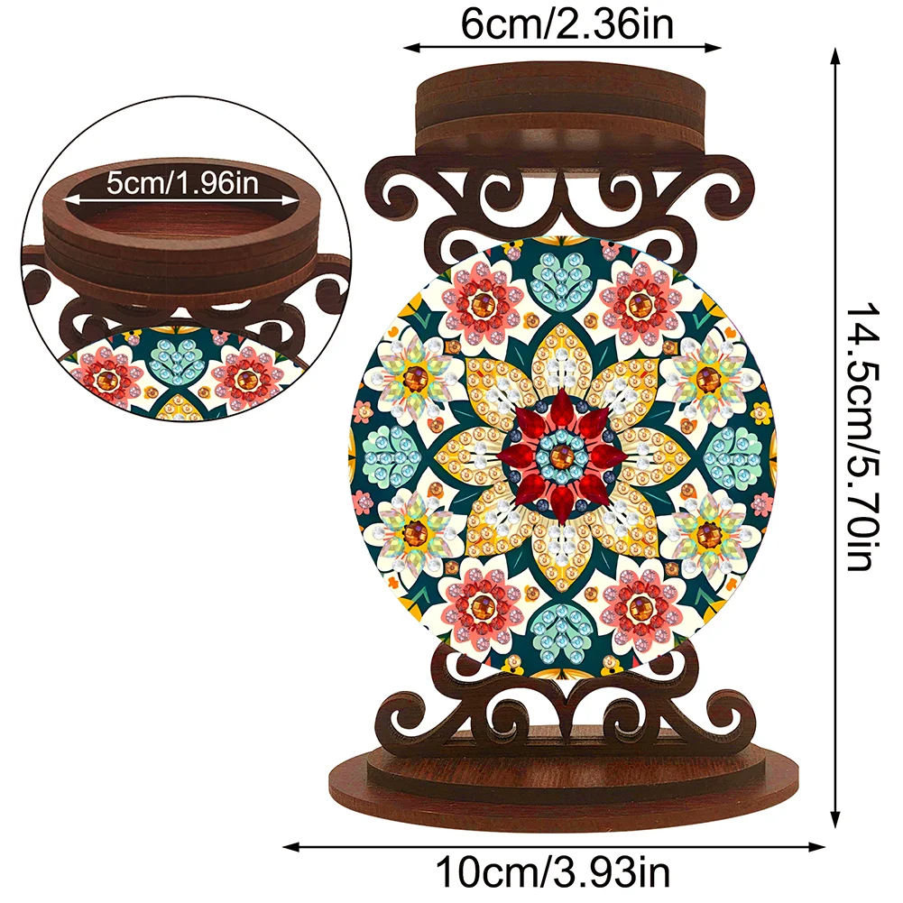 Flower Desktop Diamond Painting Candle Holder Aromatherapy Candle Holder