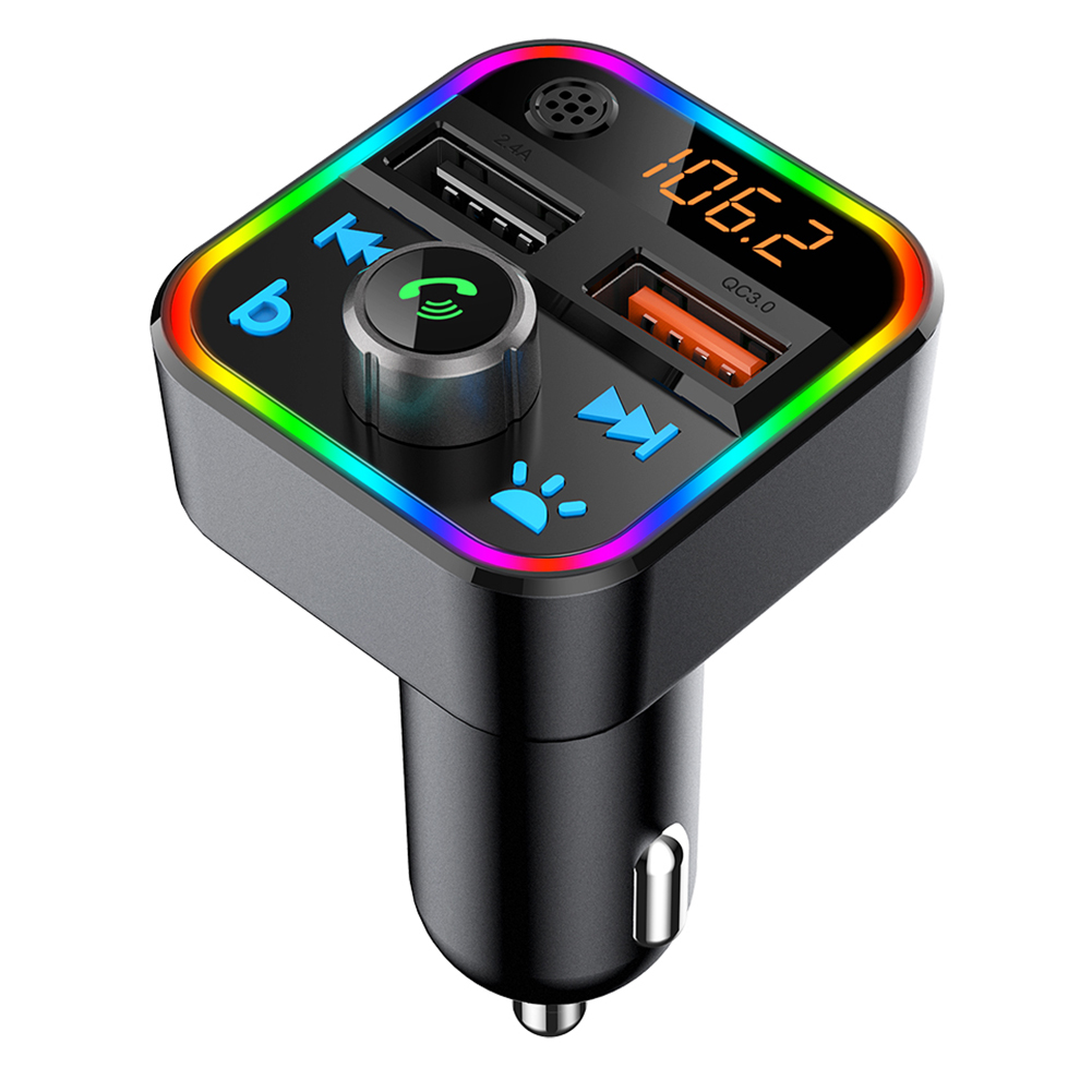 

BT22 Bluetooth FM Transmitter Wireless Handsfree Car Kit Bass MP3 Player, 501 Original