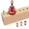 Right Angle Punching Guide Locator w/ 6/8/10 MM Drill Sleeve for Carpentry Tools