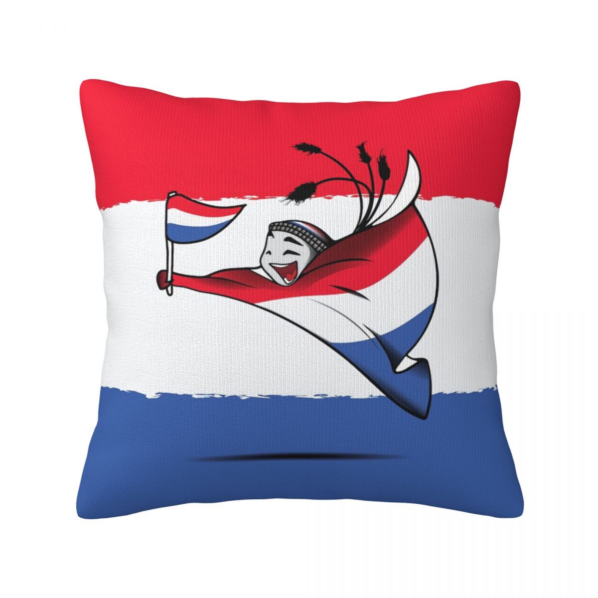 Netherlands World Cup 2022 Mascot Short Plush Cushion for Home Decor