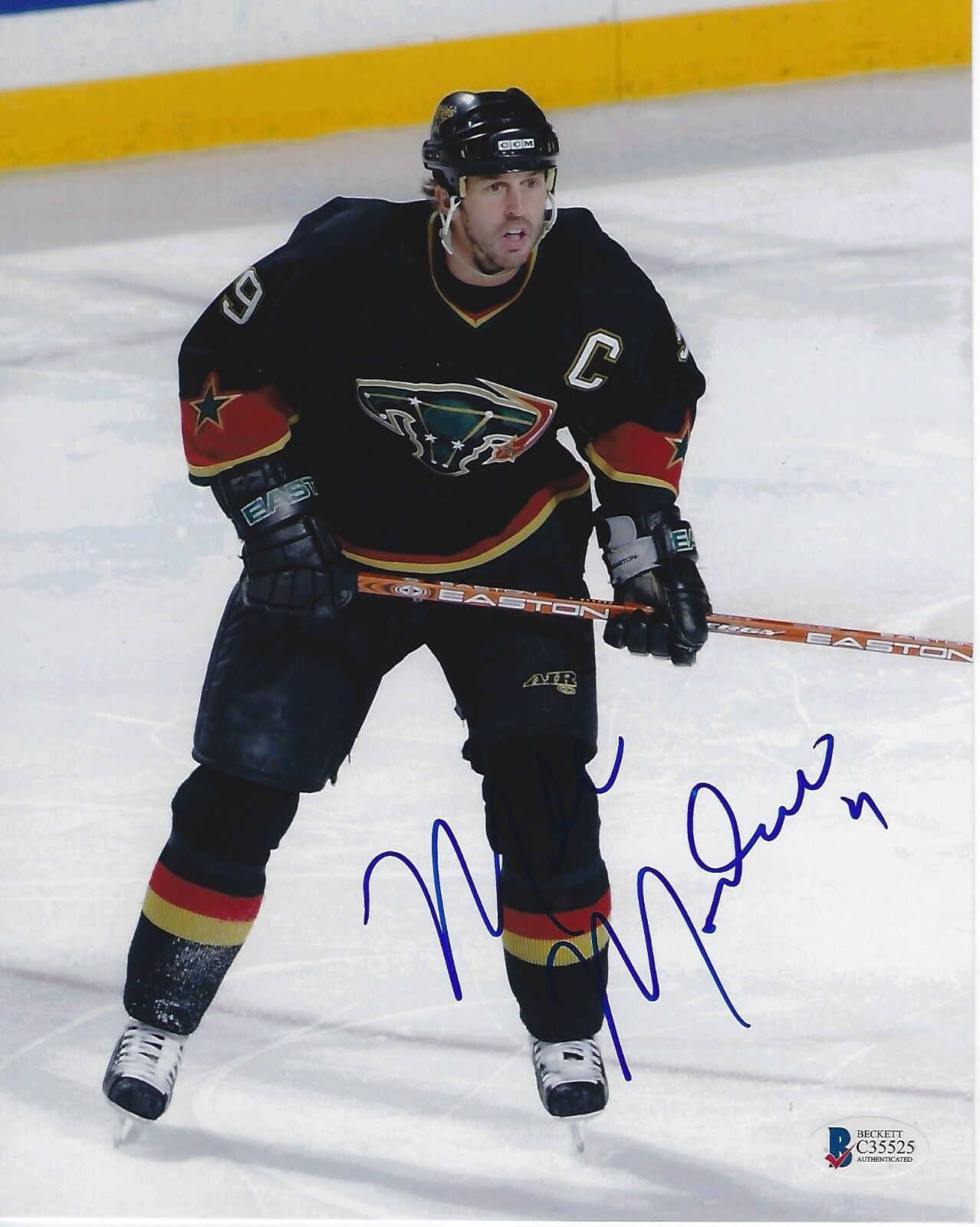 MIKE MODANO Signed Dallas STARS 8x10 Photo Poster painting with Beckett COA