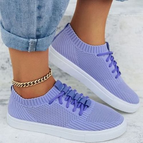 Lacing Mesh Sneakers