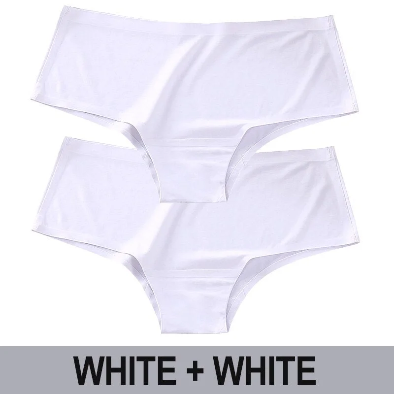 Women Seamless Panties Sexy Underwear Solid Color Female Underpants Low Waist Briefs Intimates Lingerie Pantys Set for Girl M-XL