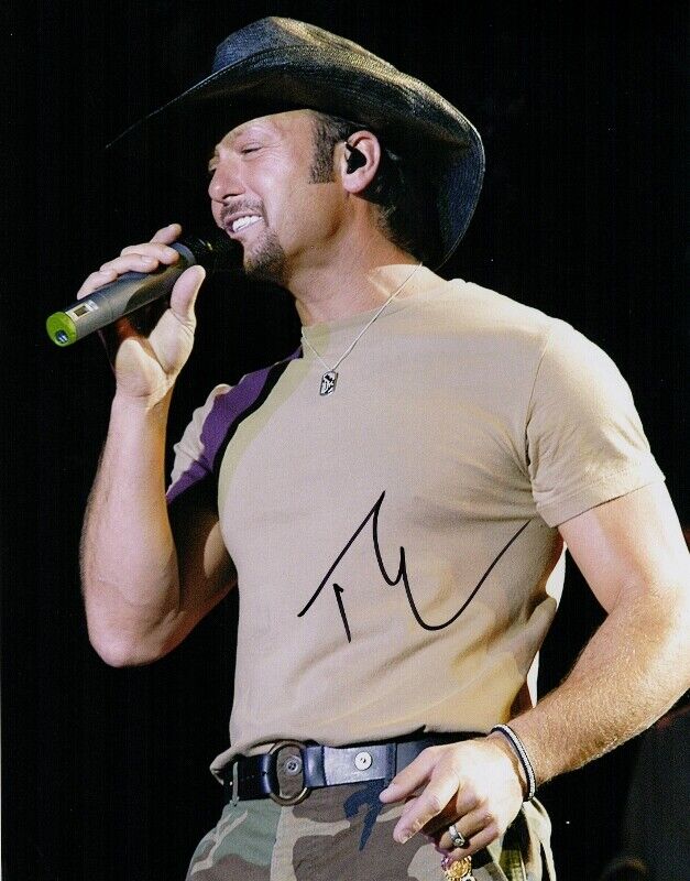 Tim McGraw Signed - Autographed Country Music 11x14 inch Photo Poster painting w/ COA