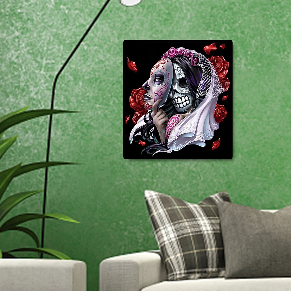 Animated Halloween Diamond Painting Full Round Drill Cross Stitch (W505)