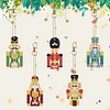 5Pcs DIY Diamond Painting Nutcracker Keychain