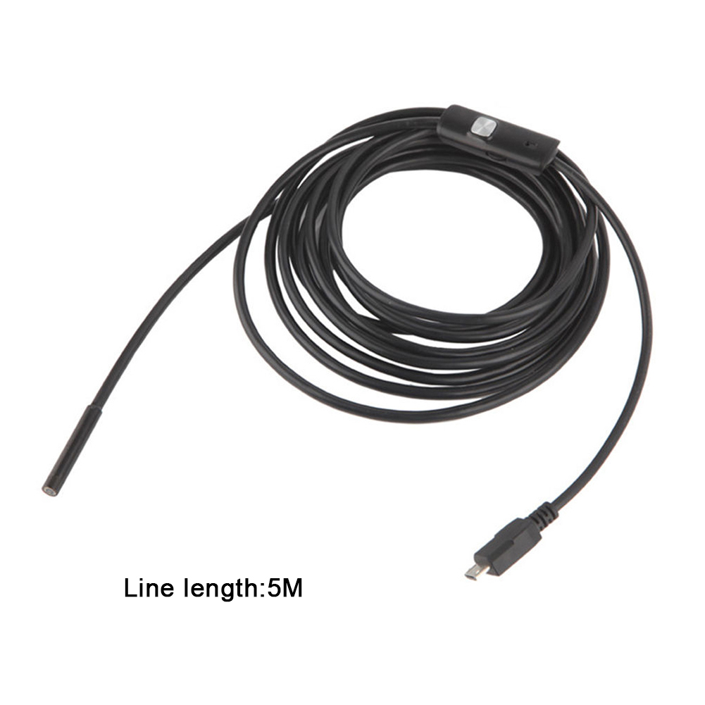 

7mm Lens Endoscope Waterproof 6LED Inspection Borescope Camera for Android-197358, 5m, 501 Original