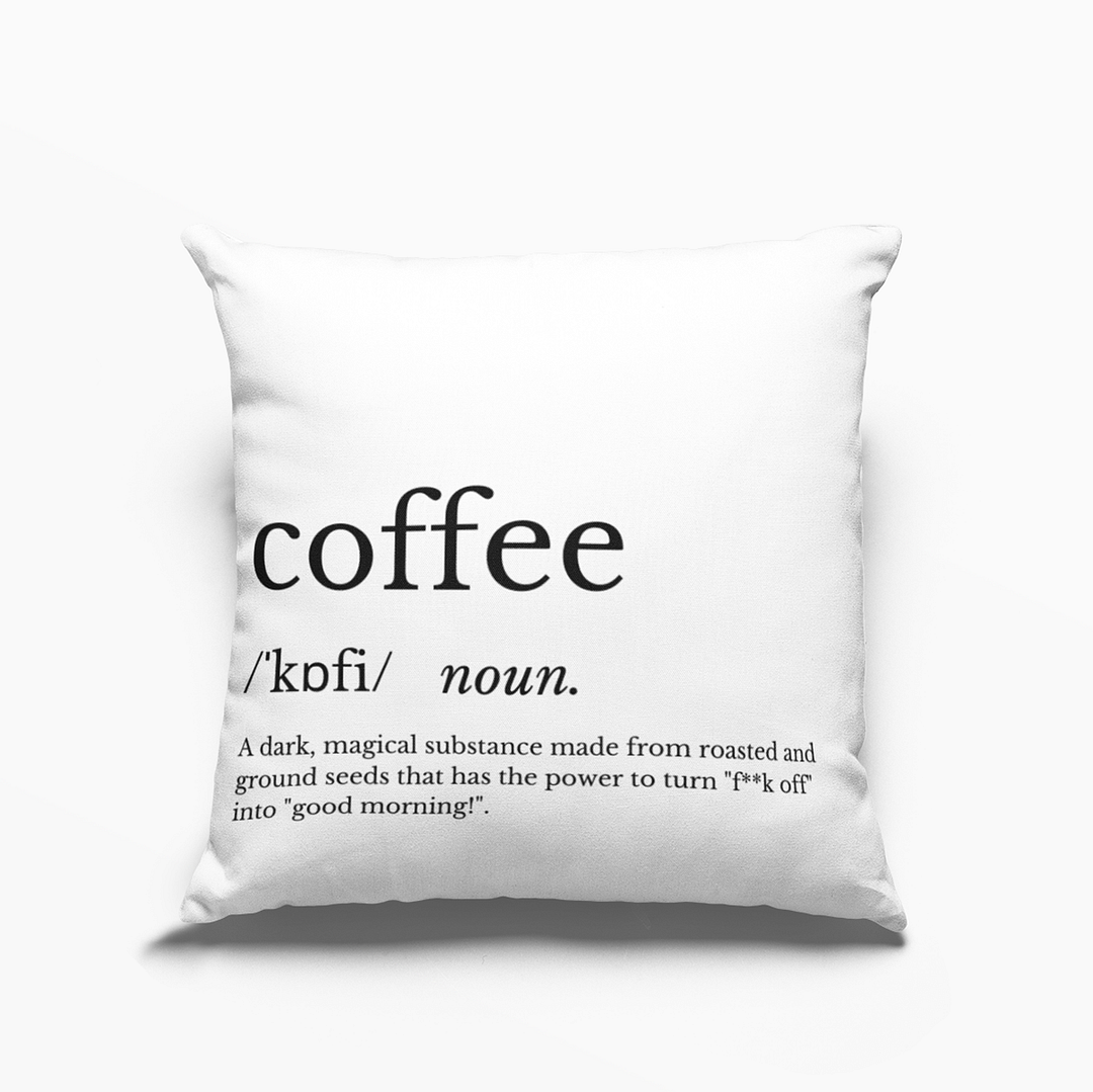 Coffee Definition Cushion Cover