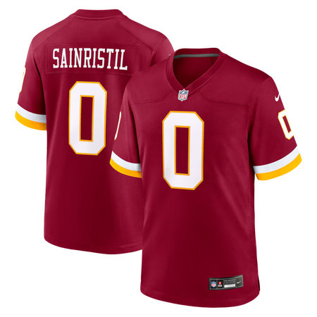 Youth Washington Commanders #0 Mike Sainristil Nike Burgundy Game Jersey