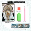 Indian Wolf Special Shaped A5 5D DIY Diamond Art Painting Notebook Kit