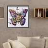 5D DIY Full Round Drill Diamond Painting Mechanical Butterfly Kit Decor 40x40cm