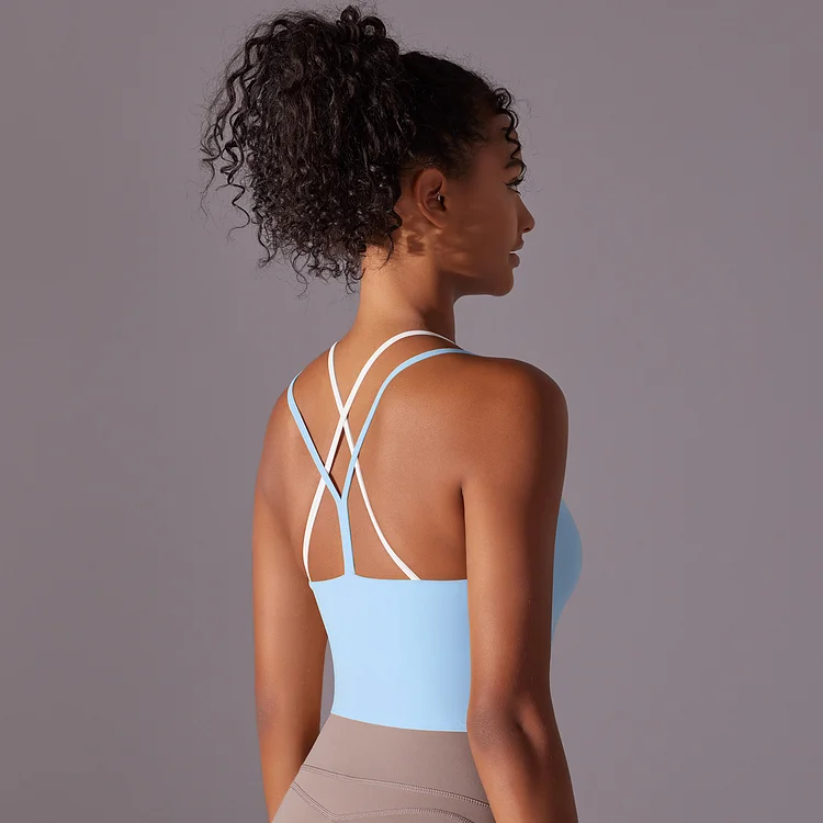 PASUXI New Yoga Vest Tight Quick Drying Fitness Bra Outdoor Running Workout Slimming Soft Yoga Workout Sports Bra huanwei