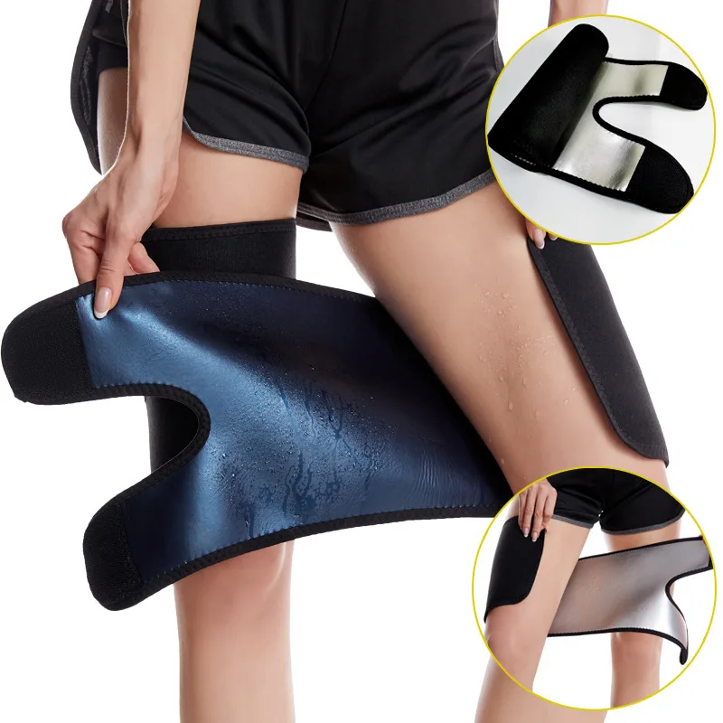 Ufawd 1Pair Unisex Sauna Leg Shaping Belt Women Body Shaper Ion Coating Thermo Thigh Trimmers Slimming Hot Sweat Fitness Fat Burning