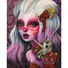 Diamond Painting-DIY Full Round Drill Horror Girl(40x50cm)