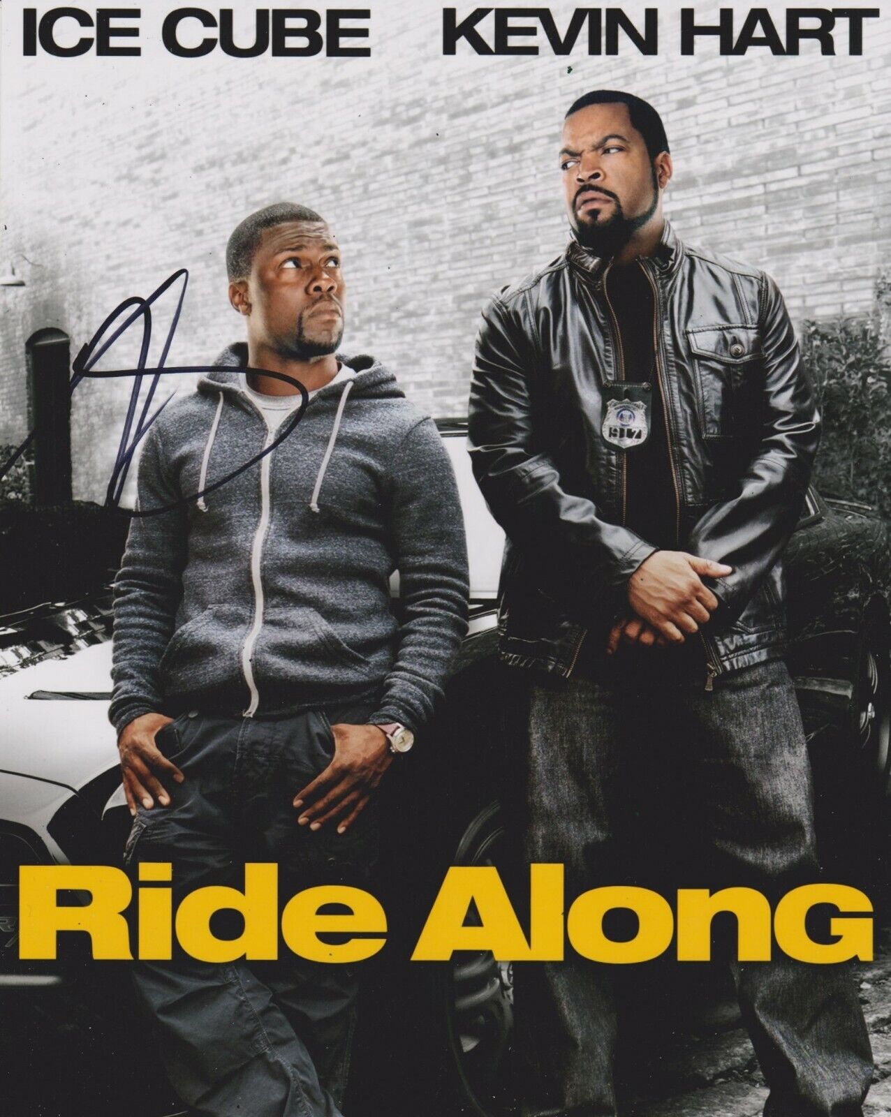 Kevin Hart Signed Ride Along 10x8 Photo Poster painting AFTAL