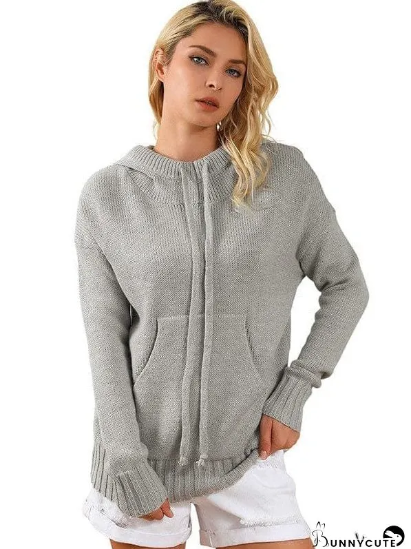 Oversized Knit Cardigan with Pockets