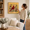DIY Christmas Pearl Painting Lighted Wall Art ,Diamond Painting LED Picture with Inner Frame, Handmade Beaded Christmas Decor with Warm Glow Lights, Holiday Home Decoration Gift for Living Room Bedroom