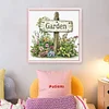 Garden Sign-18CT Stamped Cross Stitch 25*25cm/9.84*9.84in tapestrymarket