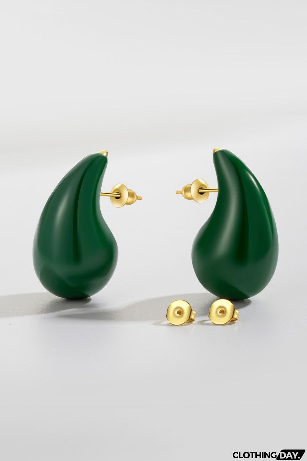 Big Size Water Drop Brass Earrings