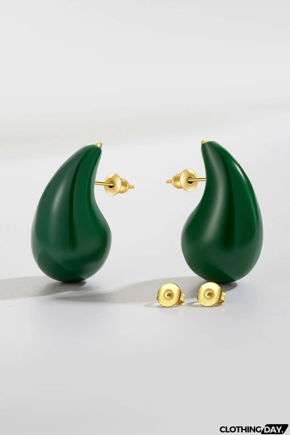 Big Size Water Drop Brass Earrings