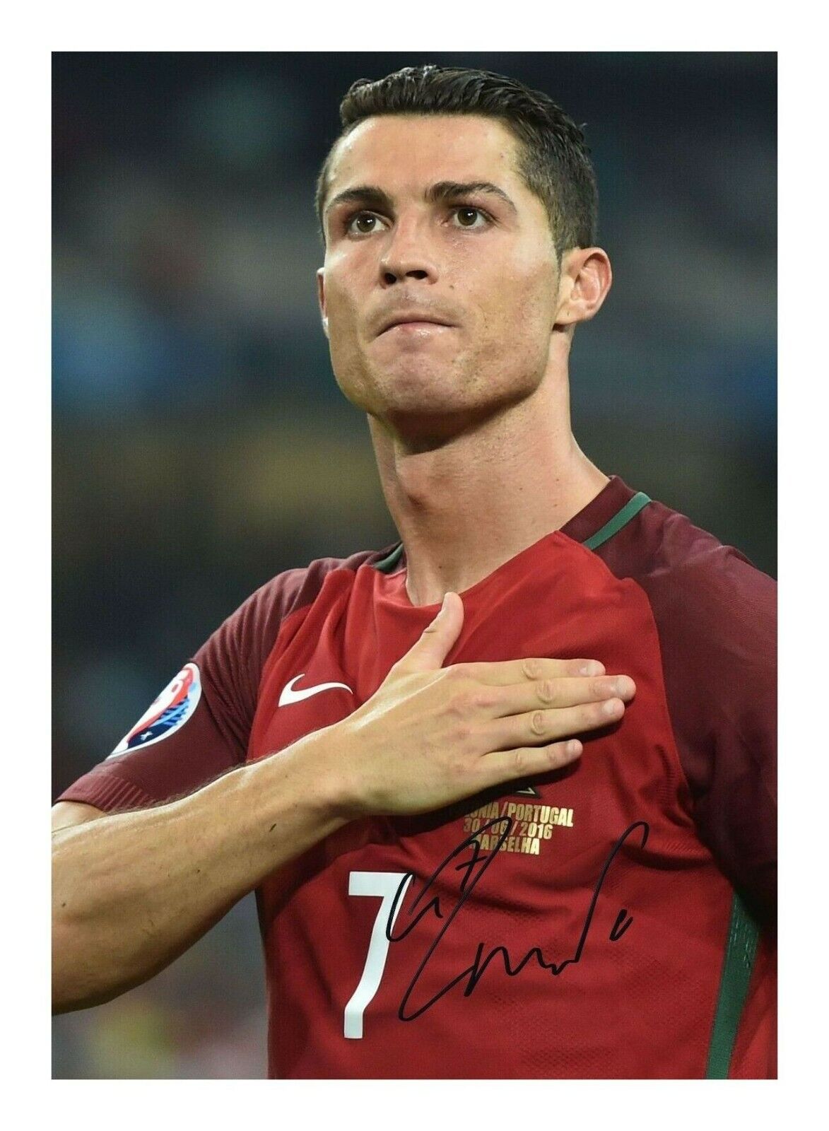 CRISTIANO RONALDO - PORTUGAL AUTOGRAPH SIGNED PP Photo Poster painting POSTER