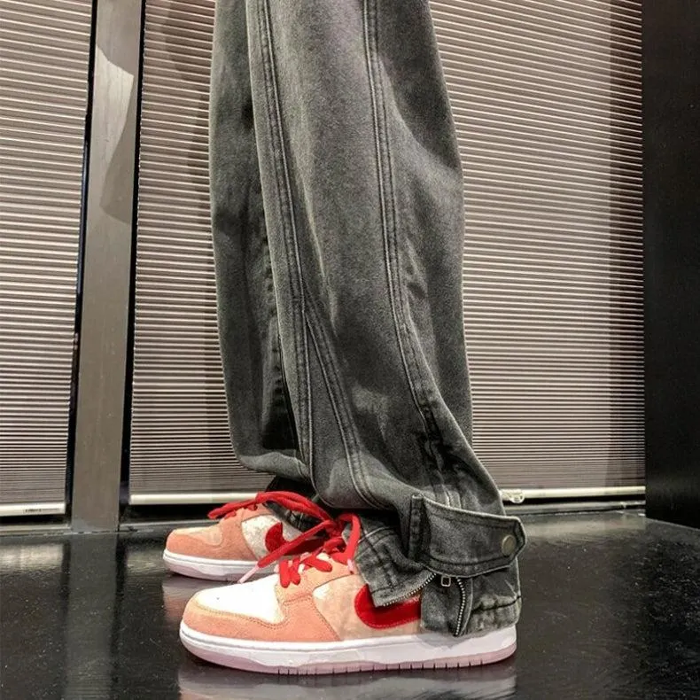 Brownm Leg Baggy Jeans