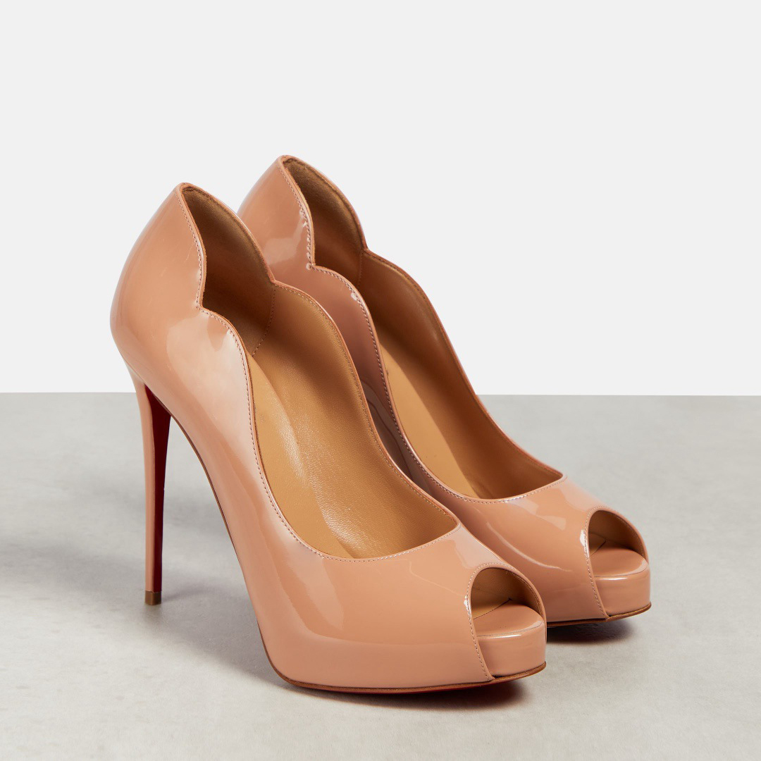 130mm Women's Stiletto Pointed Toe Water Platform Shoes Red Bottom High Heel-MERUMOTE