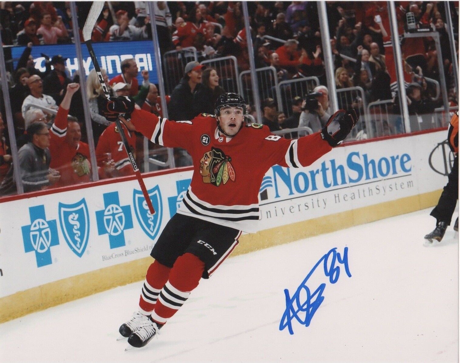 Chicago Blackhawks Alexandre Fortin Signed Autographed 8x10 NHL Photo Poster painting COA B