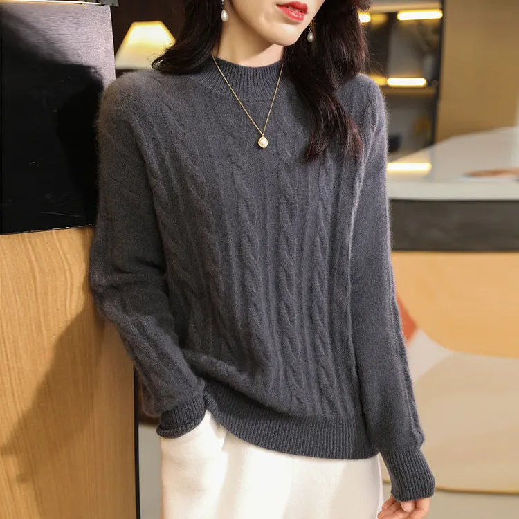 Half Turtleneck Knitted Sweater