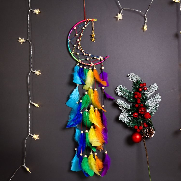 Colorful Authentic Moon Dream Catchers for Sale